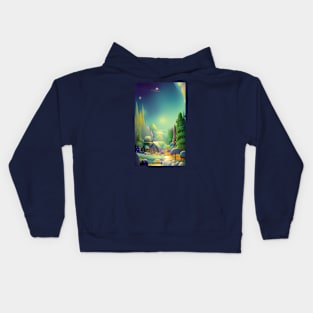 A Little House In Dreamland Kids Hoodie